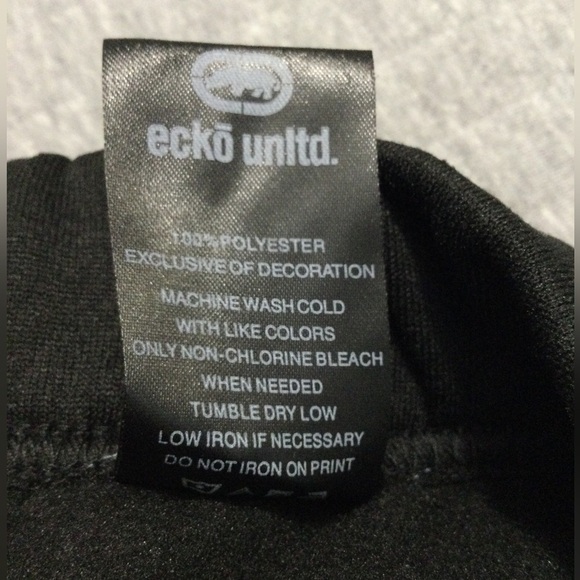 Ecko Unlimited Black w/ Gray Camo Sweatpants Size XL EO31G624 - Picture 6 of 8